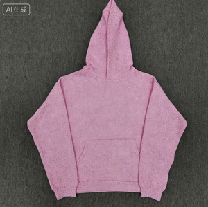 เสื้อฮู้ดดี้ลำลองผู้ชายไซส์ใหญ่ ผ้าเฟรนช์เทอร์รี่โพลีเอสเตอร์ 100% คุณภาพสูง ปี 2026 น้ำหนัก 160 กรัม สำหรับฤดูหนาว พร้อมปักโลโก้ตามสั่ง ประดับด้วยคริสตัล VVS 555 - Product Image 5