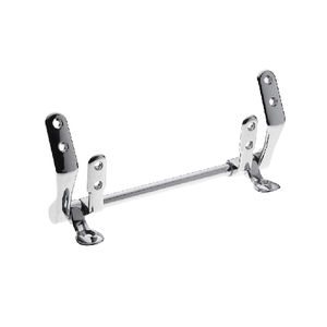 Bisagras para asiento de inodoro tipo tubo francés, cromadas, 20.1 cm de largo, 9 cm de ancho - Product Image 1