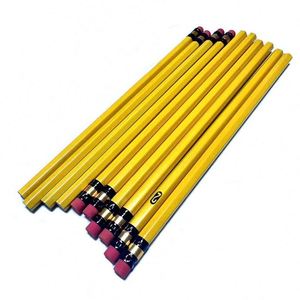 ดินสอสีเหลืองเบอร์ 2 คุณภาพสูง ขายส่ง สำหรับนักเรียน ดินสอไม้แท้ ไส้ดำ - Product Image 2