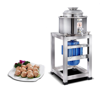 Macchina per Tritare Polpette ad Alta Velocità in Acciaio Inox, Trituratore Commerciale per Polpette di Pesce per Lavorazione Alimentare