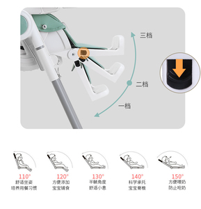 Chaise haute multifonctionnelle IVOLIA pour bébé, installation facile, pour repas, <span class=keywords><strong>avec</strong></span> ceinture de sécurité, pour enfants de 6 à 36 mois, mobilier enfant - Product Image 4