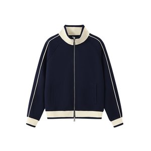 Couleur contrastée lourde Raglan <span class=keywords><strong>col</strong></span> montant Double fermeture éclair sweat hommes automne et hiver <span class=keywords><strong>manteau</strong></span> décontracté - Product Image 4