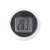 Termometer Motor Mini Tahan Air Menempel Di Sepeda Motor Jam Tangan Digital Pengukur Suhu Tahan Air