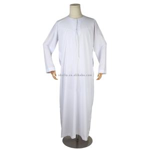 ชุดเดรสมุสลิมแขนยาวปักลาย djellaba jubbah ผู้ชายอิสลามสำหรับเทศกาลมุสลิม - Product Image 1