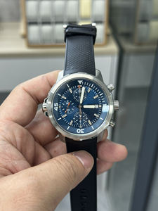 Reloj de Lujo para Hombre de Alta Gama, Cronógrafo de 43 mm, Esfera Azul, Cristal de Zafiro, Movimiento Shanghai, Correa de Acero Inoxidable y Caucho - Product Image 5