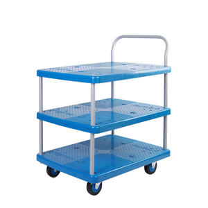 Uni-Silent 150kg Troli Lipat Gudang Tiga Lapis PP Baru, Praktis dan Mudah Digunakan, PLA150Y-T3 - Product Image 4