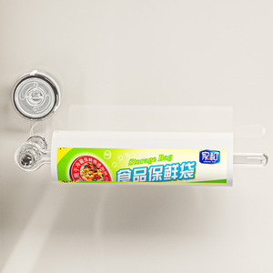 Cốc Hút Nhà Bếp Mô Giá Mà Không Cần Đấm Treo Tường Xoay Nhựa Bọc Giấy Cuộn Giấy Giá Lưu Trữ Điện Thoại Kệ - Product Image 4