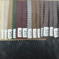 Tissu en cuir artificiel PU de nouvelle conception, 300 GSM, couleur personnalisée pour manteaux et vestes