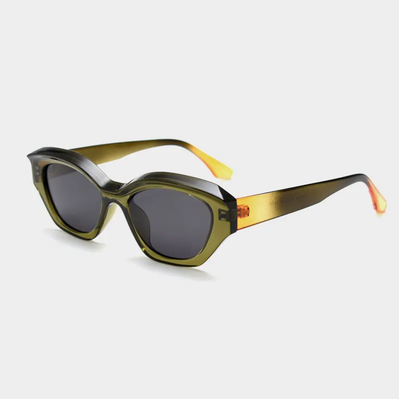 Nieuwe Zonnebril 2023 Merk Kleine Frame Cat Eye Zonnebril Vrouwen Gepolariseerde Unisex Uv Ovale Zonnebril