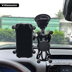 VIN Mounts Flexible 2-in-1 Car Windshield Double <strong>Phone</strong> Suction Mount Compatible with Ram Mounts Easy Cell <strong>Phone</strong> <strong>Holder</strong> - Product Image 2