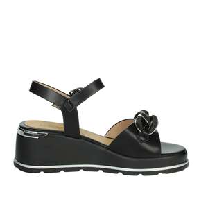 Sandalias de Plataforma con Cuña para Mujer K-11000 Beige con Detalle de Flor - Product Image 4