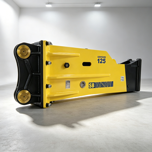 Casse-roche hydraulique SOOSAN SB125 de type boîte, accessoire pour excavatrice de 28 à 35 tonnes, pour la construction et l'exploitation minière - Product Image 1