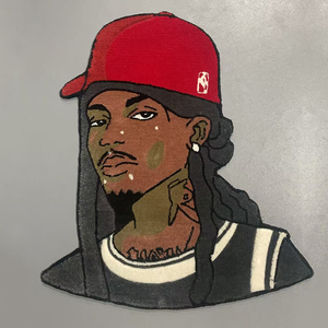 Tappeto Classico da Campeggio con Motivi Geometrici Jacquard per Bambini, Tappeto Puzzle in Poliestere per Soggiorno, Tappeti Personalizzati ad Alta Densità per Esterni - Product Image 3