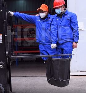 HOKBG 150 litros 40 galones precio de fábrica Anti-UV resistente PP tejido macetas de jardín y macetas Malus spectabilis bolsa de cultivo de vivero - Product Image 3