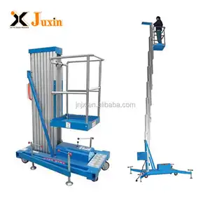 Hydraulic 100kg 8m single mast aluminum alloy lift platform portable hydraulic lifter