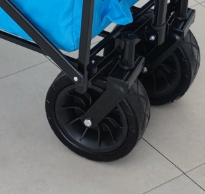 รถเข็นชายหาดโลหะสี่ล้อรถเข็นพับได้สำหรับสวนกลางแจ้งชายหาด - Product Image 5