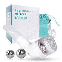 Entrenador Respiratorio con Principio OPEP, Vibración para la Eliminación de Mucosidad, Ejercicio de Recuperación Pulmonar, 3 Tamaños de Pelotas de PP, Sshtang Ht02