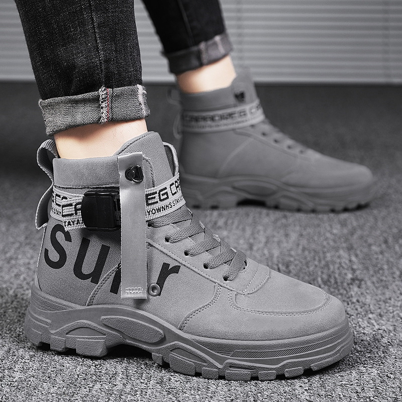 Custom Casual New Style Good Quality Comfortable Genuine leather Upper Sneaker Boots for Men Fashion