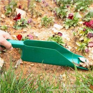 Pelle de jardin en plastique vert, grande capacité, pour le jardinage domestique, outil de nettoyage des feuilles - Product Image 1