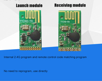 TY24D-TX/RX Aucune programmation Contrôle à six voies Utilise la télécommande Module sans fil 2.4g