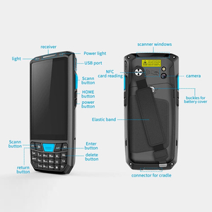 เครื่องสแกนบาร์โค้ด PDA อุตสาหกรรมประสิทธิภาพสูง ระบบ 4G Android 13 สแกน<span class=keywords><strong>ได้</strong></span>ทั้ง 1D/2D มาตรฐาน IP66 แบตเตอรี่ 4330mAh สำหรับงานคลังสินค้าและโลจิสติกส์ - Product Image 2