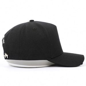Best Selling Products 5 Panel Adult Men Structured 100 % Cotton Black Distressed 3D Embroidered Baseball <b>Hat</b> - Product Image 5