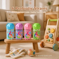 Yaourts lyophilisés à la fraise 22g, probiotiques, pour bébés, vente en gros, fabrication OEM, étiquette privée, boîte personnalisée
