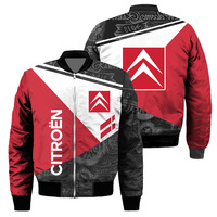 Veste de course de moto d'hiver Vêtements de moto de cyclisme Streetwear imprimé en 3D Veste de baseball pour homme Bomber Jacket