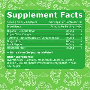 Best Selling Turmeric Ginger Capsules with Turmeric Root Extract Ginger Root Enhanced Nutrient Absorption Natural Herbal Capsule - Product Image 5