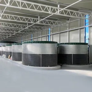 Matériaux de haut niveau en acier installation facile fondation solide réservoir de stockage d'eau