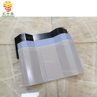Tuiles UPVC ignifugées utilisées industrielles Isolation en PVC Tôle de toiture creuse Composite à double paroi Tuiles ondulées creuses