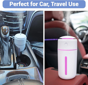 Hot Selling Portable USB Mini Air Ultrasonic Humidifier with Humidistat <36dB Noise <b>Rechargeable</b> for Car Household Use <b>LED</b> <b>Light</b> - Product Image 3