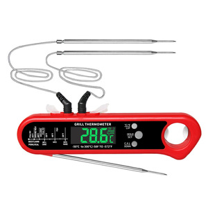 Thermomètre alimentaire électronique à double sonde, un outil pour mesurer la température de l'eau et de l'huile dans les fours de cuisine, les produits carnés - Product Image 1