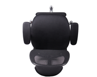 Chaise de bureau moderne SX-W4028AG avec appui-tête réglable et fauteuil de direction pivotant en métal pour mobilier de bureau avec repose-pieds