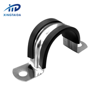 Ventes directes du fabricant chinois Pinces de type U avec caoutchouc de différentes tailles Colliers de serrage revêtus de caoutchouc