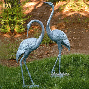 Offres Spéciales extérieur jardin décor moderne Style héron <span class=keywords><strong>grue</strong></span> métal animaux Statue - Product Image 2