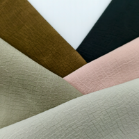 KEJIA KJ304250 Tissu en cuir PU sur base viscose épaisse de 0,7 mm, style designer tridimensionnel, imperméable, pour manteaux et vestes