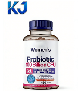 Probiotiques pour femmes 100 milliards d'UFC avec prébiotiques <span class=keywords><strong>et</strong></span> enzymes digestives - 60 capsules végétales - Product Image 1
