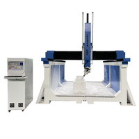 Coupe de bois CNC routeur Atc 4 axes mousse pierre polystyrène Pu sculpture Machine avec broche pivotante