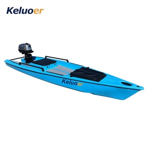 Kayak a Pedali Skiff Monoposto Canoa da Pesca Senza Spinta Elettrica e Batteria - Product Image 6