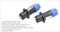 NL4FC Bleu 4-Pin Powercon Male Plug Cable Connector Audio Loudspeaker Amplifier Cable NL4FC Speaker Connector Circular Audio