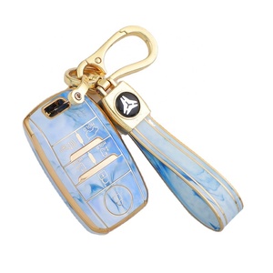 Housse de clé de voiture en TPU Jade avec <span class=keywords><strong>porte</strong></span>-clés compatible avec <span class=keywords><strong>Kia</strong></span> Optima Sorento <span class=keywords><strong>Sportage</strong></span> Soul Forte Niro, accessoires pour clé de voiture - Product Image 1