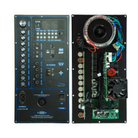 Carte d'amplificateur audio modèle FY-380F 200W avec double alimentation, entrée USB, carte TF et AUX, grand panneau en fer