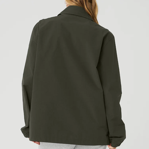 Populaire Femmes Survêtement <span class=keywords><strong>Veste</strong></span> Polyester Pleine Fermeture Éclair Coupe-Vent Top Baggy Nylon <span class=keywords><strong>Veste</strong></span> D'entraînement pour les Femmes - Product Image 2