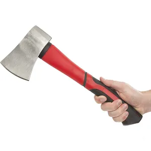 High quality Portable Professional Custom Wooden Handle Soft Touch Chopping Forest Axe Carbon Steel Multi-purpose Hatchet