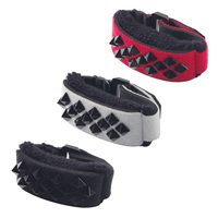 Sangle de guitare punk personnalisée en gros, ensemble de sangles en néoprène élastique en coton durable, finition mate pour accessoires de guitare et de violon