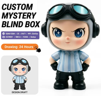 Coffret Mystère Personnalisé : Figurine de Collection en PVC de Dessin Animé avec Design Lunettes, Idéal pour les Passionnés, Non Toxique, Échelle Standard