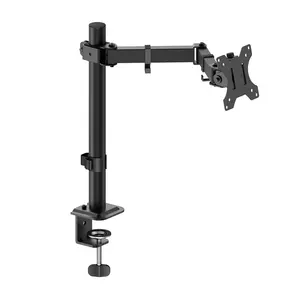 Hot Selling Simple Cheap Monitor Mount With C-Clamp VESA 75*75-100*100 Max Loading 8kgs For PC Computer Brackets