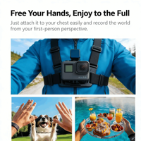 Traceur GPS en temps réel Petop pour chiens et chats, vidéo 4K 60fps Ultra HD, léger, en plastique, étanche IP67, avec cordon magnétique, autonomie de 2 jours