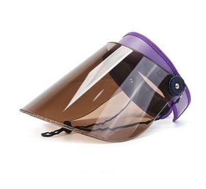 Chapeau à visière transparent personnalisé casquette de baseball à bord coloré respirant prévenir les éclaboussures de salive chapeau de soleil - Product Image 2